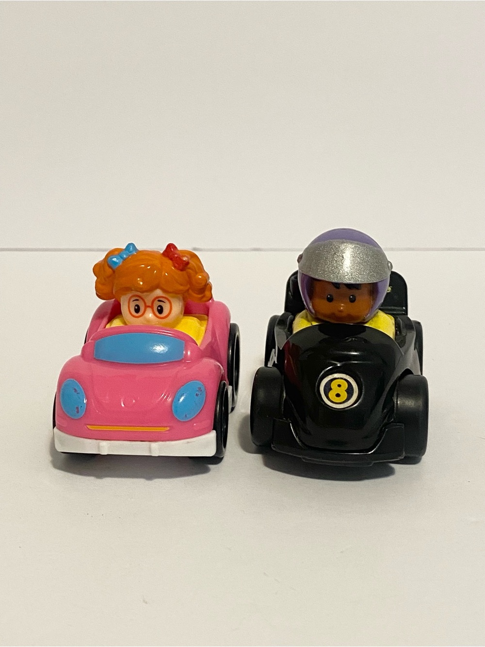 4/$20 Fisher Price Wheelies Car Little People Lot Race Boy Girl Chunky Toddler 🛑